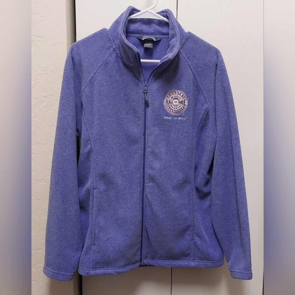 Landway Women's Purple Fleece Full Zip with 4 pockets Size Large Streetwear